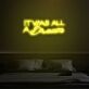 It Was All A Dream Inspirational Neon for Dreamy Interiors