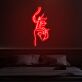 Hand mit Zigarette LED Neonschild Wanddekoration