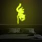 Hand mit Zigarette LED Neonschild Wanddekoration