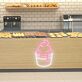 Softeisbecher als LED-Neonschild für Eisdielen