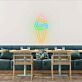 Ice Cream Swirl Whimsical Neon for Dessert Stations