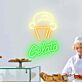 Customize Gelato & Cone Playful Neon for Ice Cream Parlors