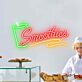 Smoothies LED-Neonschild mit Getränkebecher