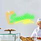 Smoothies LED-Neonschild mit Getränkebecher