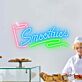 Smoothies LED-Neonschild mit Getränkebecher