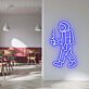 Astronaut mit Kaffeetasse LED Neonschild für Café und Restaurant