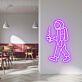 Astronaut mit Kaffeetasse LED Neonschild für Café und Restaurant