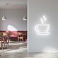 Kaffeetasse mit Untertasse LED Neonschild für Café Restaurant