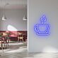 Kaffeetasse mit Untertasse LED Neonschild für Café Restaurant