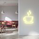 Kaffeetasse mit Untertasse LED Neonschild für Café Restaurant