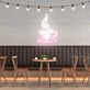 Kaffeetasse mit Dampf LED Neonschild für Café oder Küche