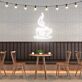 Kaffeetasse mit Dampf LED Neonschild für Café oder Küche