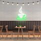 Kaffeetasse mit Dampf LED Neonschild für Café oder Küche