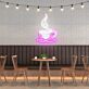 Kaffeetasse mit Dampf LED Neonschild für Café oder Küche