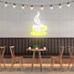 Kaffeetasse mit Dampf LED Neonschild für Café oder Küche