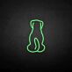 Hundesilhouette von hinten LED-Neonschild Wohnzimmer