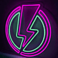 Blitzsymbol LED-Neonschild für Gaming Bar