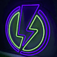 Blitzsymbol LED-Neonschild für Gaming Bar