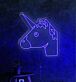 Einhorn Kopf LED Neon Neonschild