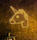Einhorn Kopf LED Neon Neonschild