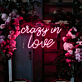 crazy in love LED-Neonschild für Hochzeit und Party