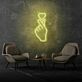 Hand mit Herzsymbol LED-Neonschild Wohnzimmer Cafe