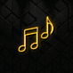 Musiknoten LED-Neonschild Wohnzimmer Musikstudio