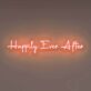 Happily Ever After LED-Neonschild für Hochzeit und Wohnzimmer