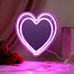 Herzform LED-Neonschild Schlafzimmer Hochzeit