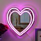 Herzform LED-Neonschild Schlafzimmer Hochzeit