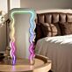 Spiegelrahmen mit Wellenmuster LED-Neonschild Wohnzimmer Schlafzimmer