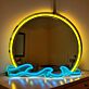 Sonne und Meereswellen LED-Neonschild Wohnzimmer Schlafzimmer