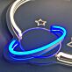 Planet mit Sternen LED-Neonschild Wohnzimmer Kinderzimmer