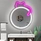 LED-Neonschild mit Katzenspiegel
