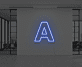Buchstabe A LED Neonschild für Büro und Wohnzimmer