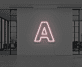 Buchstabe A LED Neonschild für Büro und Wohnzimmer