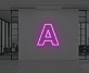 Buchstabe A LED Neonschild für Büro und Wohnzimmer