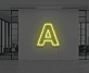 Buchstabe A LED Neonschild für Büro und Wohnzimmer