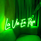 La Vie En Rose LED-Neonschild für Wohnzimmer oder Schlafzimmer