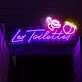 Les Toilettes LED-Neonschild für Restaurant Bar