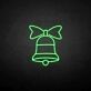 Weihnachtsglocke als LED-Neonschild