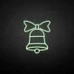 Weihnachtsglocke mit Schleife LED-Neonschild für Weihnachten Wohnzimmer