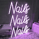 Nails Nails Nails LED-Neonschild für Nagelstudio Schönheitssalon