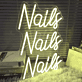 Nails Nails Nails LED-Neonschild für Nagelstudio Schönheitssalon