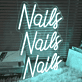 Nails Nails Nails LED-Neonschild für Nagelstudio Schönheitssalon