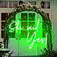 She said Yes! LED-Neonschild für Hochzeit und Verlobung