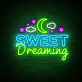 SWEET Dreaming LED-Neonschild Schlafzimmer Kinderzimmer