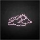 Wolken mit Sonne LED-Neonschild Wohnzimmer Kinderzimmer
