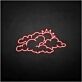 Wolken mit Sonne LED-Neonschild Wohnzimmer Kinderzimmer