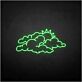 Wolken mit Sonne LED-Neonschild Wohnzimmer Kinderzimmer